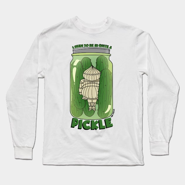 In a Pickle Onion Knight Long Sleeve T-Shirt by HofDraws